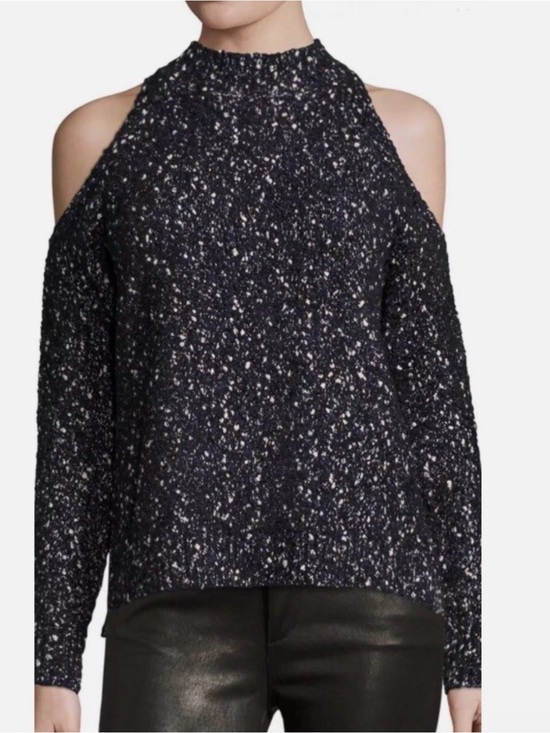 Rebecca Taylor Sweaters - Rebecca Taylor Chunky Knit Sweater Cold Shoulder Dark Feminine Edgy Size Medium